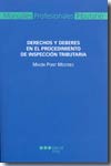 Derechos y deberes en el procedimiento de inspección tributaria