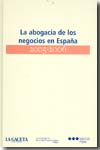 La abogacía de los negocios en España