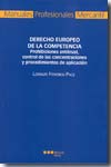 Derecho europeo de la competencia