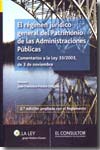 El régimen jurídico general del patrimonio de las Administraciones Públicas