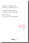 Cuestiones contemporáneas de Teoría analítica del Derecho