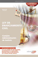 Ley de Enjuiciamiento Civil. Cuerpos de la administración de justicia. Test. 9788499375885