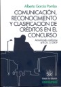 Comunicación , reconocimiento y clasificación de créditos en el concurso