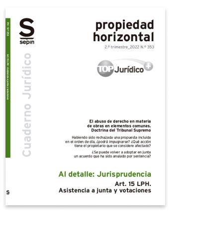 Art. 15 LPH. Asistencia a junta y votaciones