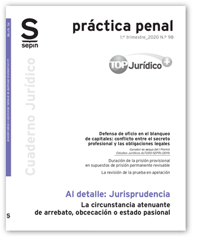 La circunstancia atenuante de arrebato, obcecación o estado pasional