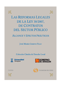 Las reformas legales de la Ley 30/2007, de contratos del sector público. 9788447036615