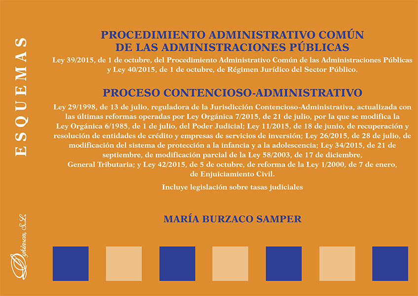 Procedimiento Administrativo Común de las Administraciones Públicas. Proceso Contencioso-Administrativo. Esquemas