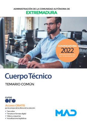 Cuerpo Técnico. Comunidad Autónoma de Extremadura. Temario común