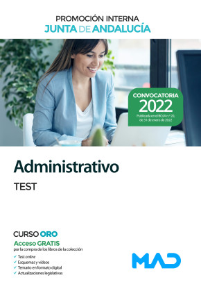 Administrativo (promoción interna) Junta de Andalucía. Test. 9788414255209