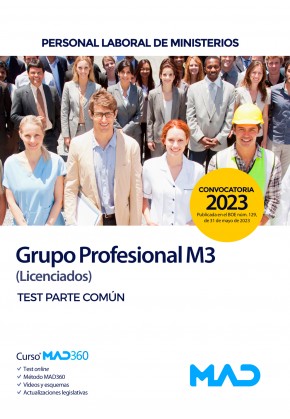 Personal Laboral de Ministerios. Grupo Profesional M3 (Licenciados) Ministerios. Test parte común