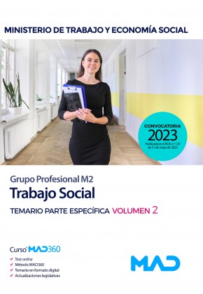 Trabajo Social (Grupo Profesional M2) Ministerio de Trabajo y Economía Social. Test parte específica