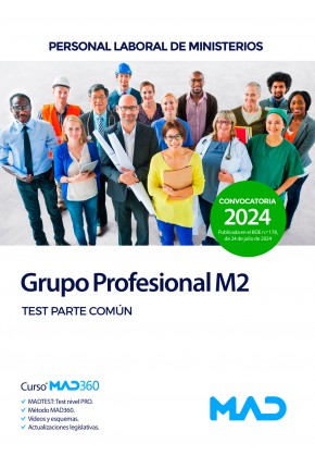 Grupo Profesional M2. Personal Laboral de Ministerios. Test Parte Común