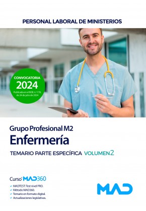 Enfermería (Grupo Profesional M2) Ministerios. Temario. Parte específica. Volumen 2