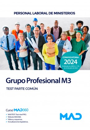 Grupo Profesional M3. Personal Laboral de Ministerios. Test Parte Común