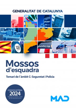 Mossos d`Esquadra. Generalitat de Cataluña. Temari de l´àmbit C: Seguretat i Policia