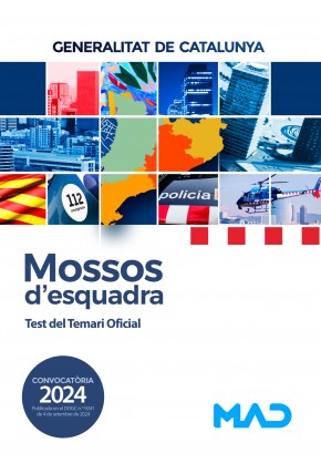Mossos d`Esquadra. Generalitat de Cataluña. Test del Temari Oficial