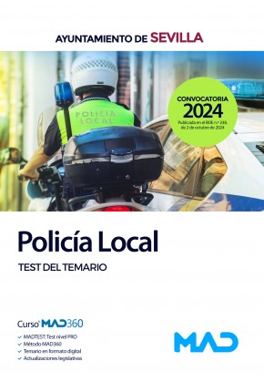 Policía Local. Ayuntamiento de Sevilla. Test. 9788414288740