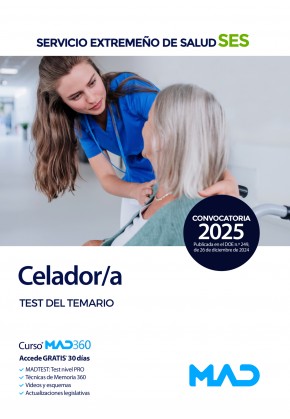 Celador/a. Servicio Extremeño de Salud (SES) Test del temario