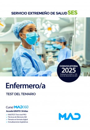 Enfermero/a. Servicio Extremeño de Salud (SES) Test del temario