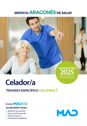 Celador/a. Servicio Aragonés de Salud (SALUD) Temario. Materia Específica. Volumen 2