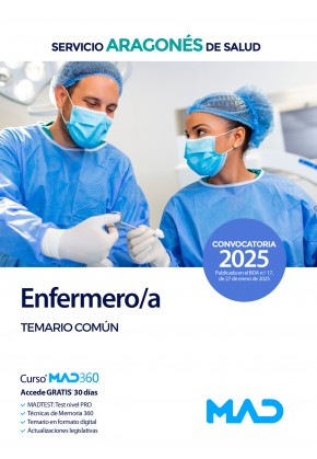 Enfermero/a. Servicio Aragonés de Salud (SALUD) Temario. Materia Común
