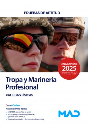 Acceso a Tropa y Marinería Profesional. Ministerio de Defensa. Pruebas físicas
