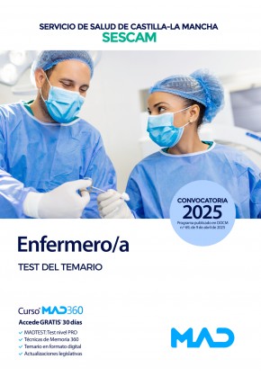 Enfermero/a. Servicio de Salud de Castilla-La Mancha (SESCAM) Test del temario