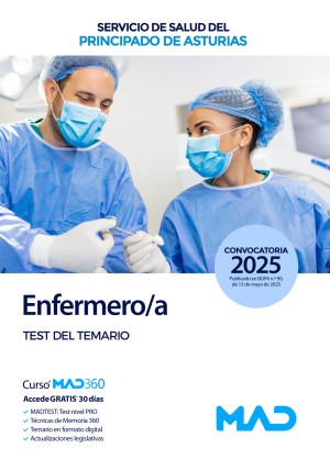 Servicio de Salud del Principado de Asturias (SESPA) Enfermero/a. Test del temario