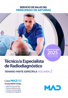 Técnico/a Especialista en Radiodiagnóstico. Servicio Andaluz de Salud (SAS) Temario específico. Volumen 2