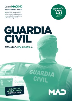 Guardia Civil. Temario. Volumen 4