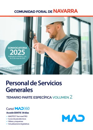Personal de Servicios Generales. Comunidad Foral de Navarra. Temario. Parte específica. Volumen 2