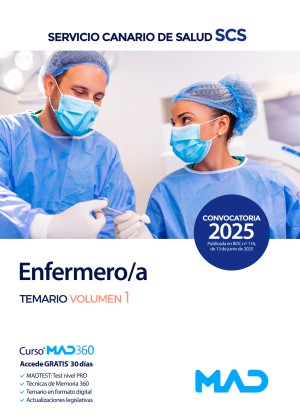 Servicio Canario de Salud. Enfermera/o. Temario. Volumen 1