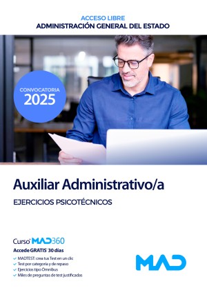 Auxiliar Administrativo/a (acceso libre) Administración General del Estado. Ejercicios psicotécnicos