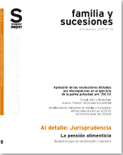 La pensión alimenticia. Requisitos para su modificación y aumento