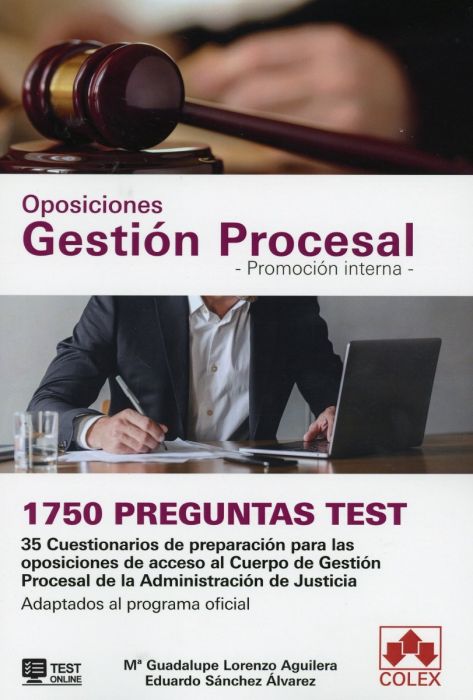 Oposiciones Gestión Procesal. Promoción interna. 1750 preguntas Test
