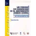 Las personas con discapacidad en el ordenamiento jurídico español