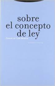 Sobre el concepto de ley