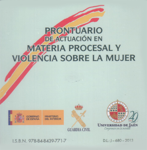Prontuario de actuación en materia procesal y violencia sobre la mujer