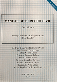 Manual de Derecho Civil. Sucesiones