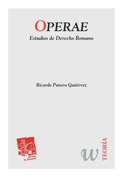 Operae. Estudios de Derecho Romano