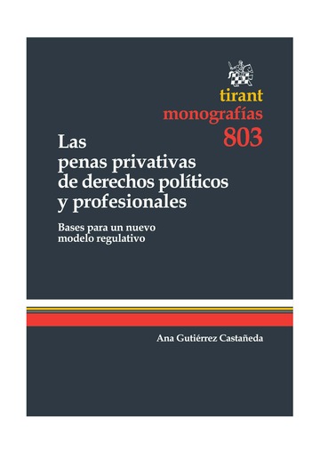 Las penas privativas de derechos políticos y profesionales