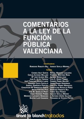 Comentarios a la Ley de la Función Pública Valenciana 
