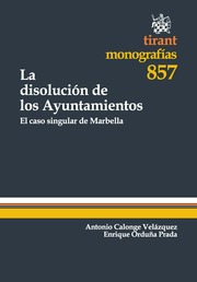 La disolución de los Ayuntamientos. El caso singular de Marbella