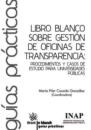 Libro Blanco Sobre Gestión de Oficinas de Transparencia