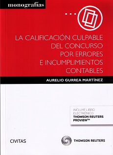 La calificación culpable del concurso por errores  e incumplimientos contables 