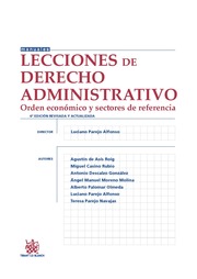 Lecciones de Derecho Administrativo. Orden económico y sectores de referencia