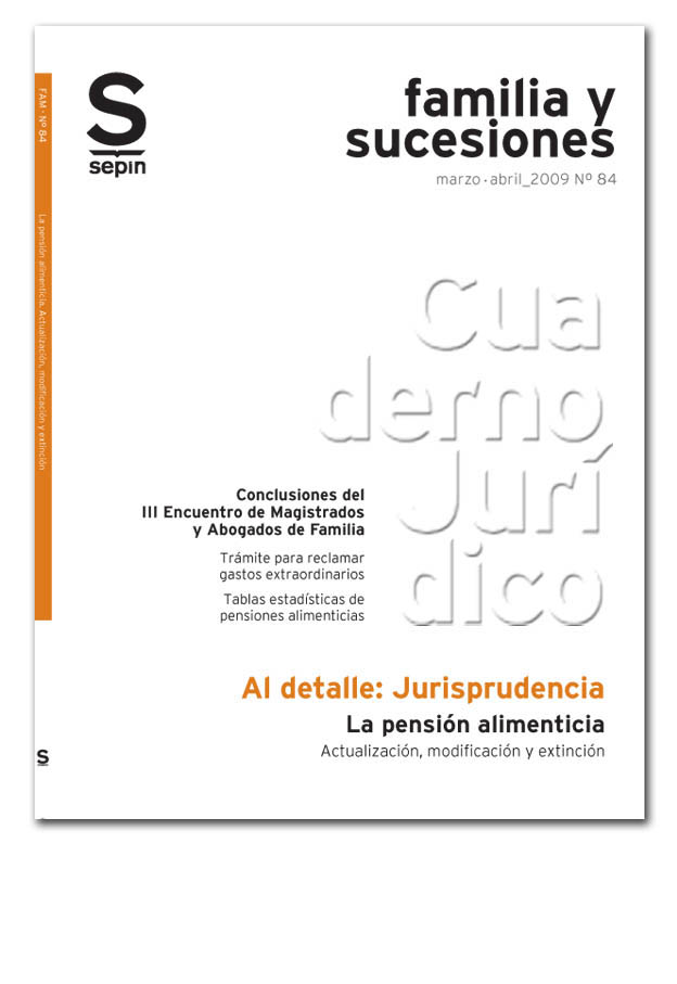 La pensión alimenticia. Actualización, modificación y extinción