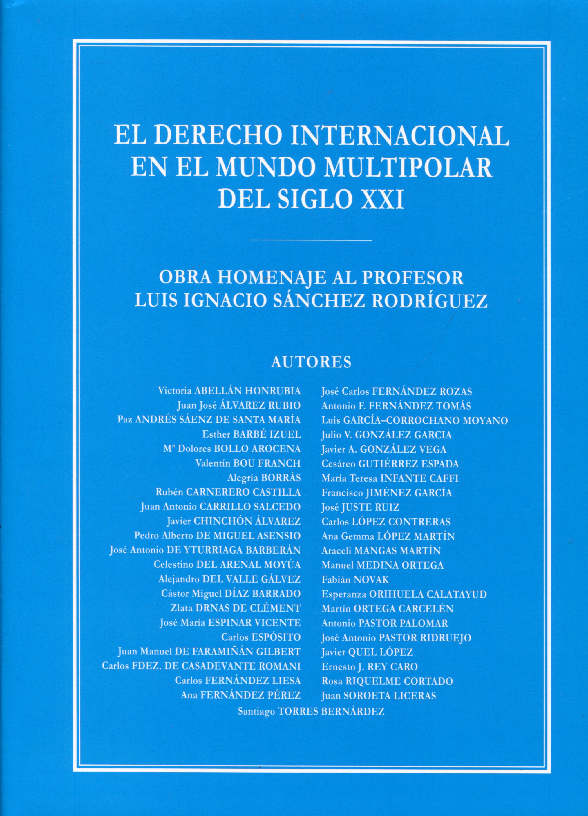 El Derecho internacional en el mundo multipolar del siglo XXI
