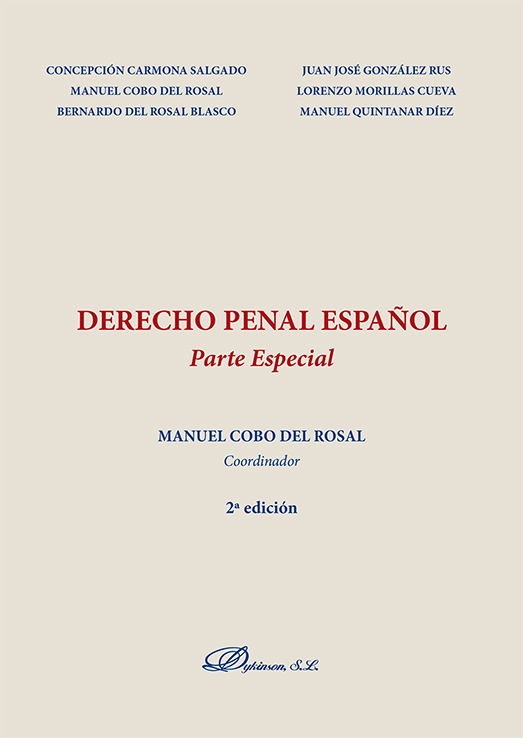 Derecho penal español. Parte especial. 9788497727464