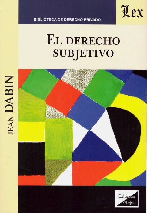 El Derecho Subjetivo